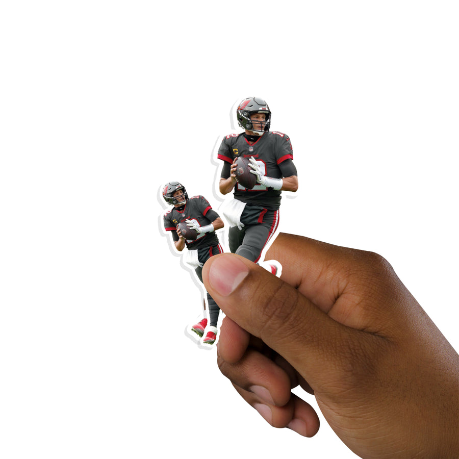 Tom Brady - 5 Player Minis (Mixed Sizes) - Official NFL - Tampa Bay Buccaneers - Reusable Vinyl Decals