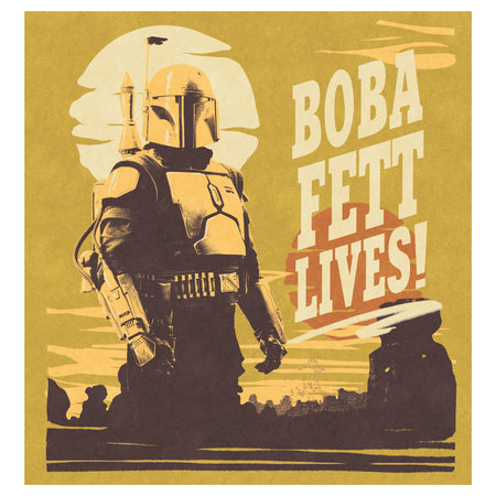 Book of Fett: Lives Fett Fett Fathead Licen Officially Boba - Poster Boba Boba –