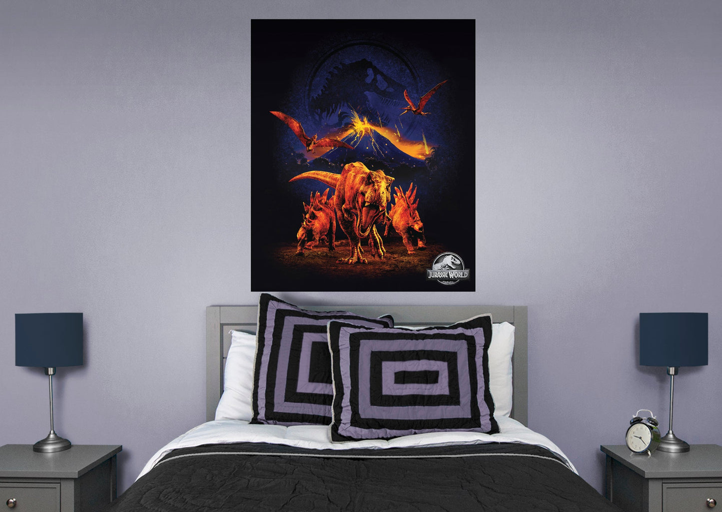 Jurassic World:  Dinosaurs Halloween Mural        - Officially Licensed NBC Universal Removable Wall   Adhesive Decal
