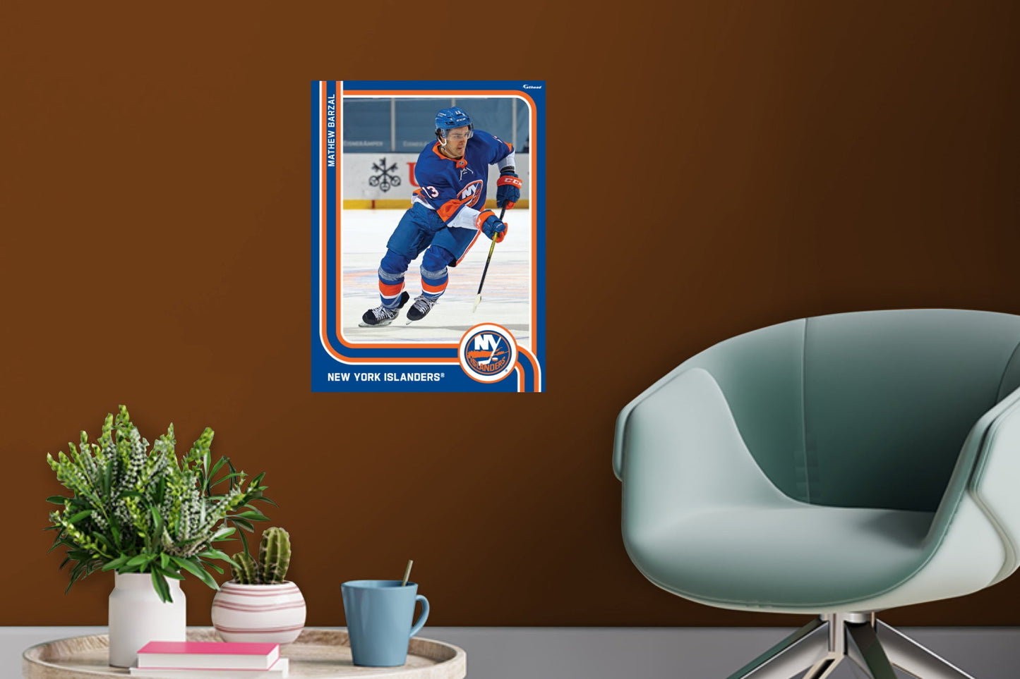 New York Islanders: Mathew Barzal Poster - Officially Licensed NHL Removable Adhesive Decal