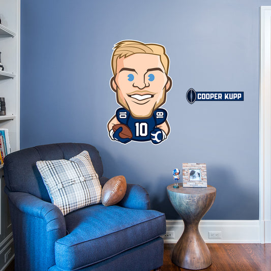 Los Angeles Rams: Cooper Kupp  Emoji        - Officially Licensed NFLPA Removable     Adhesive Decal