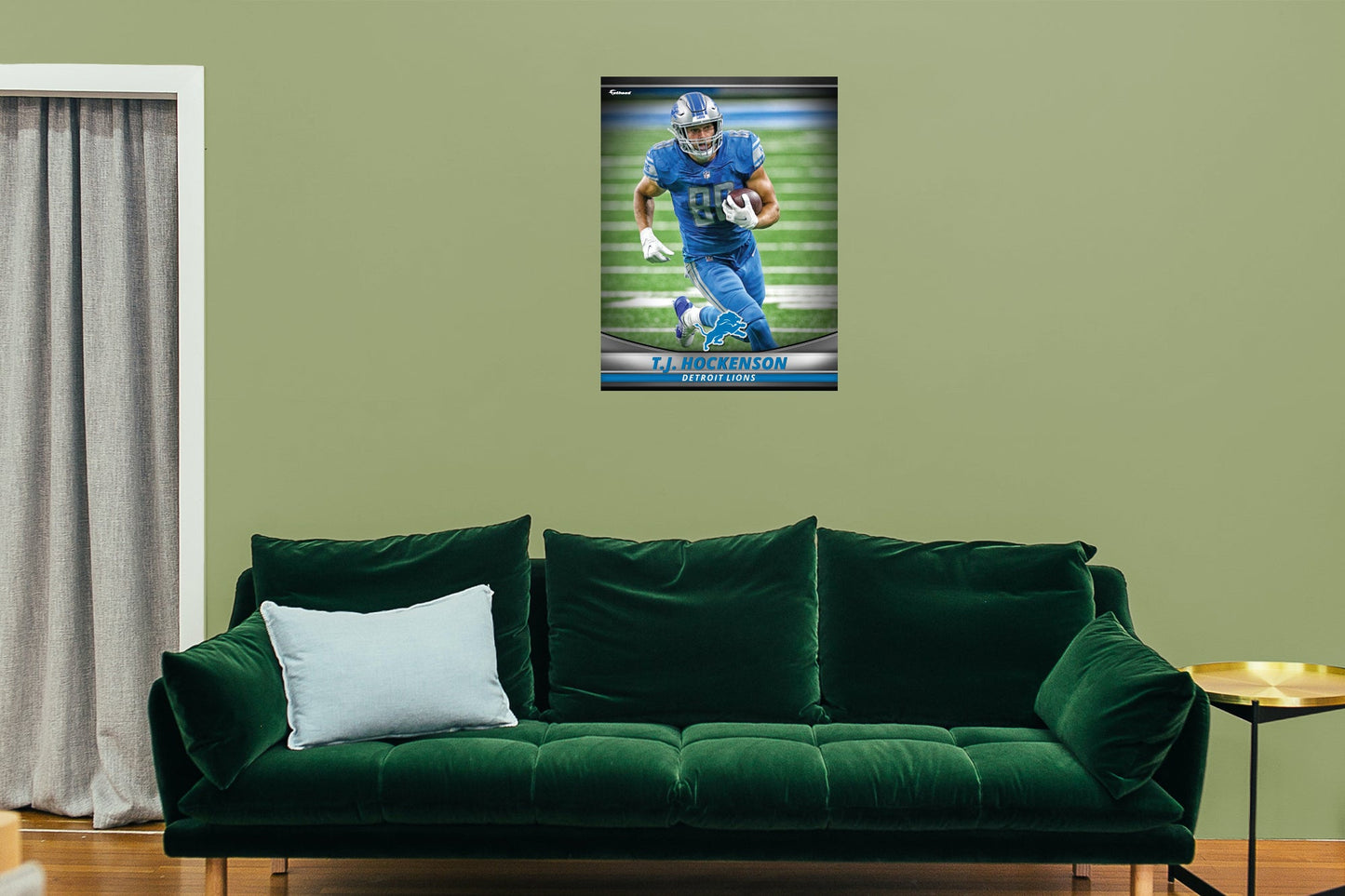 Detroit Lions: T.J. Hockenson  GameStar        - Officially Licensed NFL Removable     Adhesive Decal