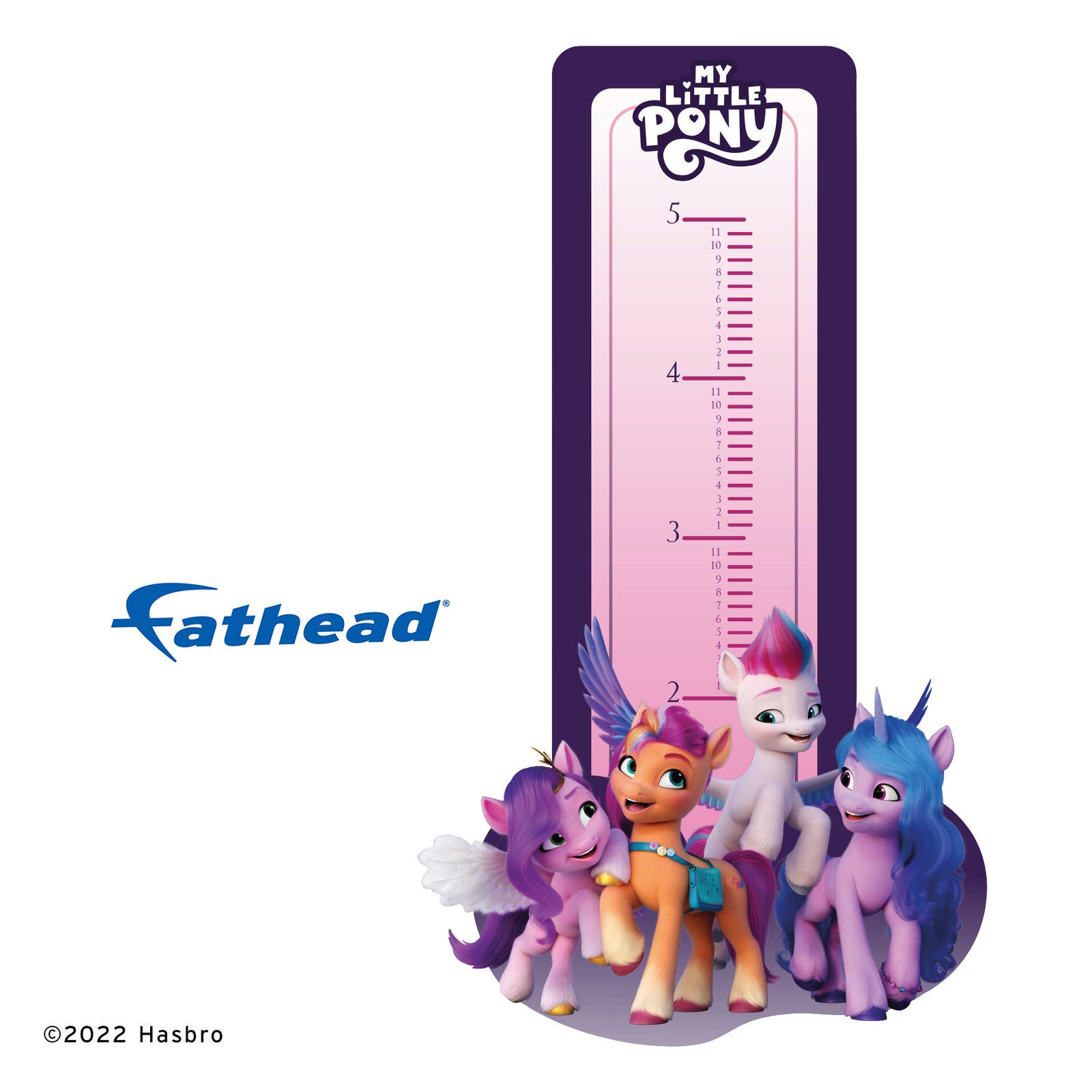 My Little Pony Together Growth Chart Official Hasbro Reusable Vi