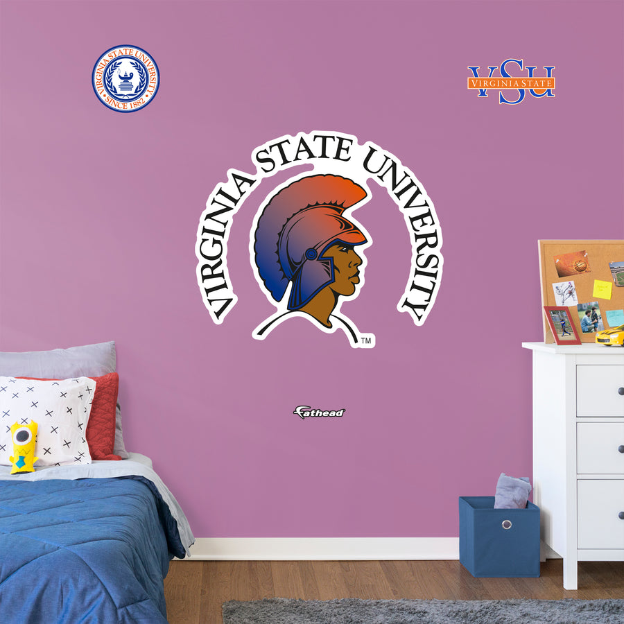 Virginia State University - RealBig Collection - Official NCAA - Reusable Vinyl Wall Decals
