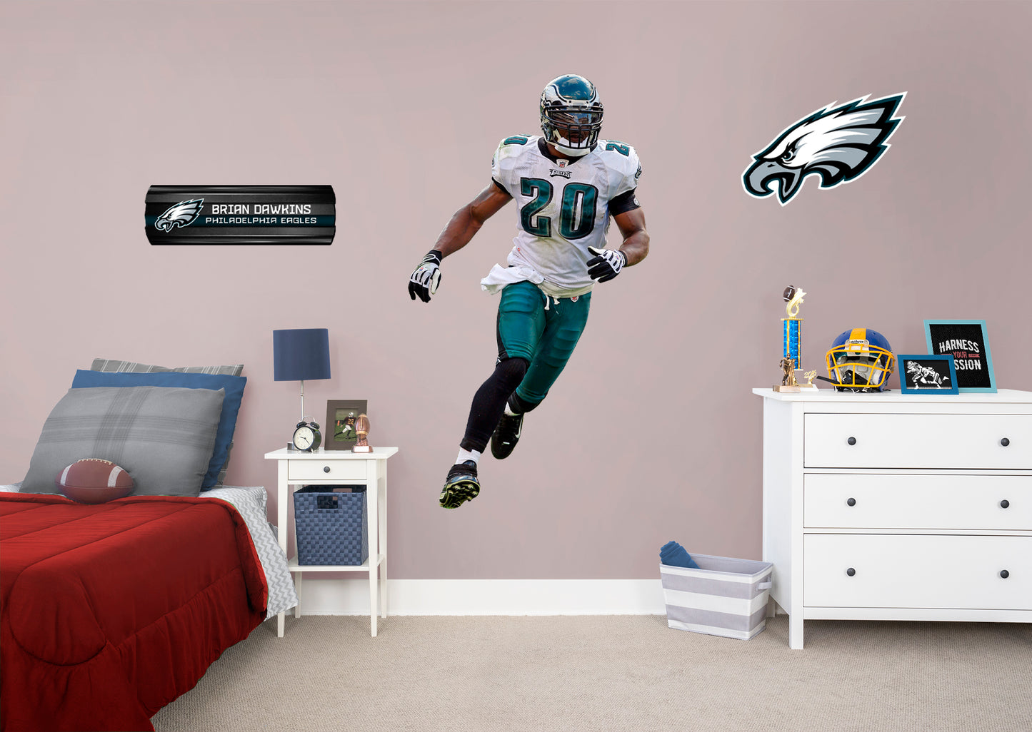 Philadelphia Eagles: Brian Dawkins 2021 Legend        - Officially Licensed NFL Removable     Adhesive Decal