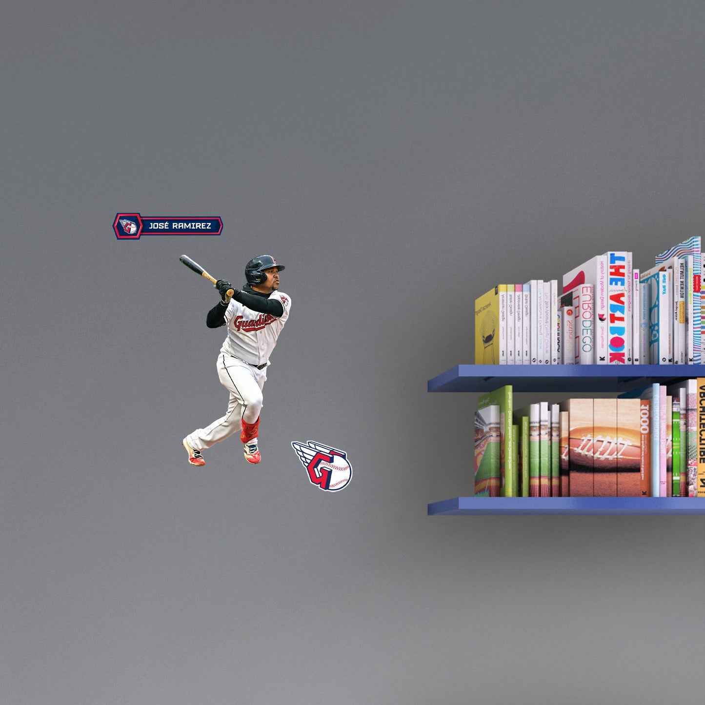 José Ramírez - RealBig Collection - Official MLB - Cleveland Guardians - Reusable Vinyl Wall Decals #2