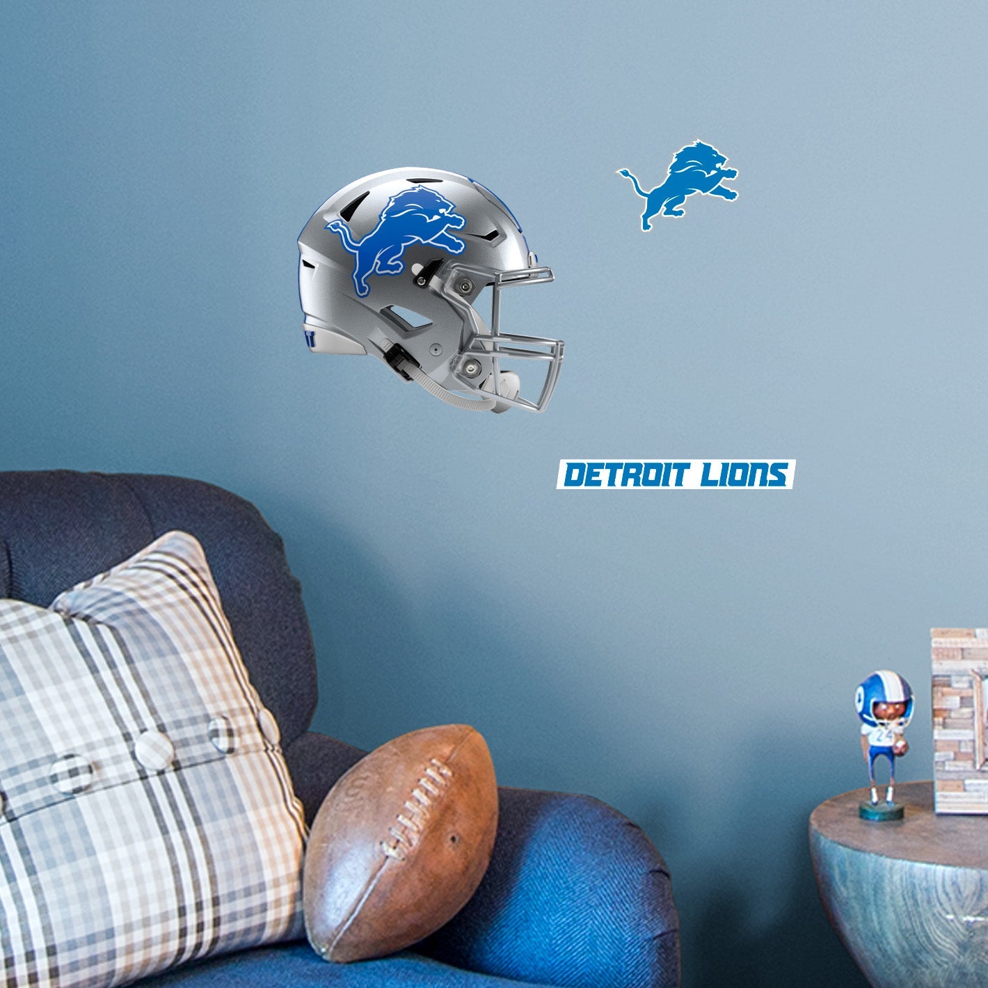 Detroit Lions: Helmet - Officially Licensed NFL Removable Adhesive Decal