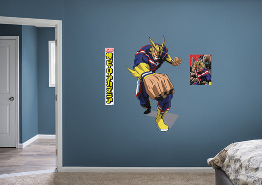 My Hero Academia: ALLMIGHT RealBig        - Officially Licensed Funimation Removable     Adhesive Decal
