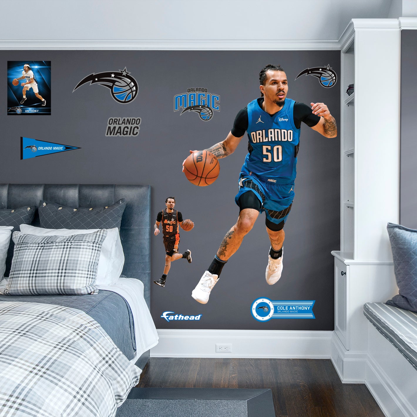 Orlando Magic: Cole Anthony         - Officially Licensed NBA Removable     Adhesive Decal