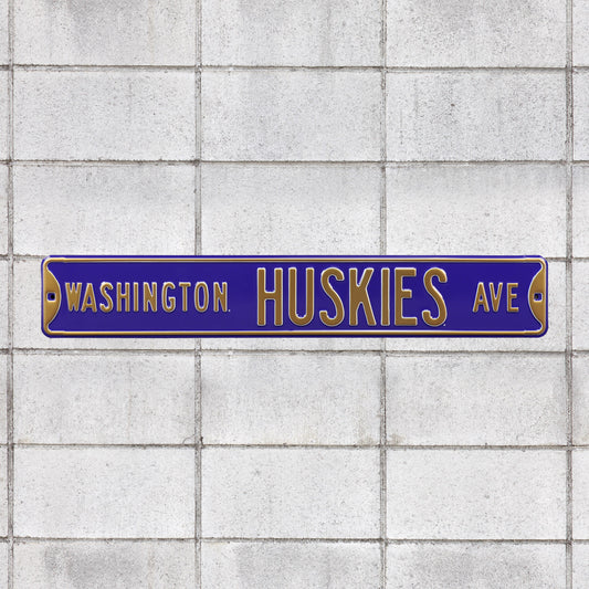 Washington Huskies: Washington Huskies Avenue - Officially Licensed Metal Street Sign