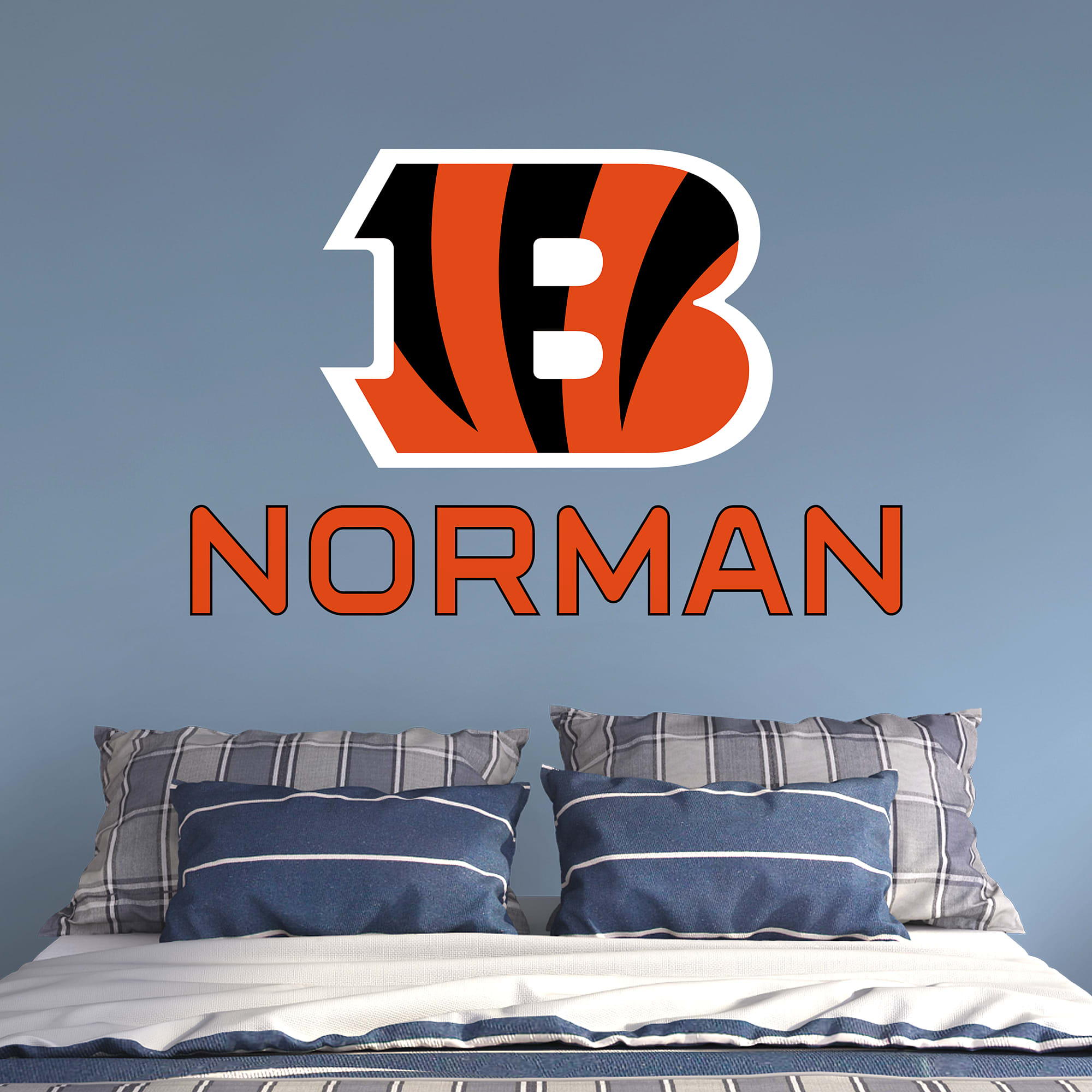 Cincinnati Bengals: "B" Stacked Personalized Name - Officially License ...