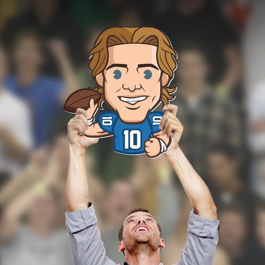 Los Angeles Chargers: Justin Herbert  Emoji   Foam Core Cutout  - Officially Licensed NFL    Big Head
