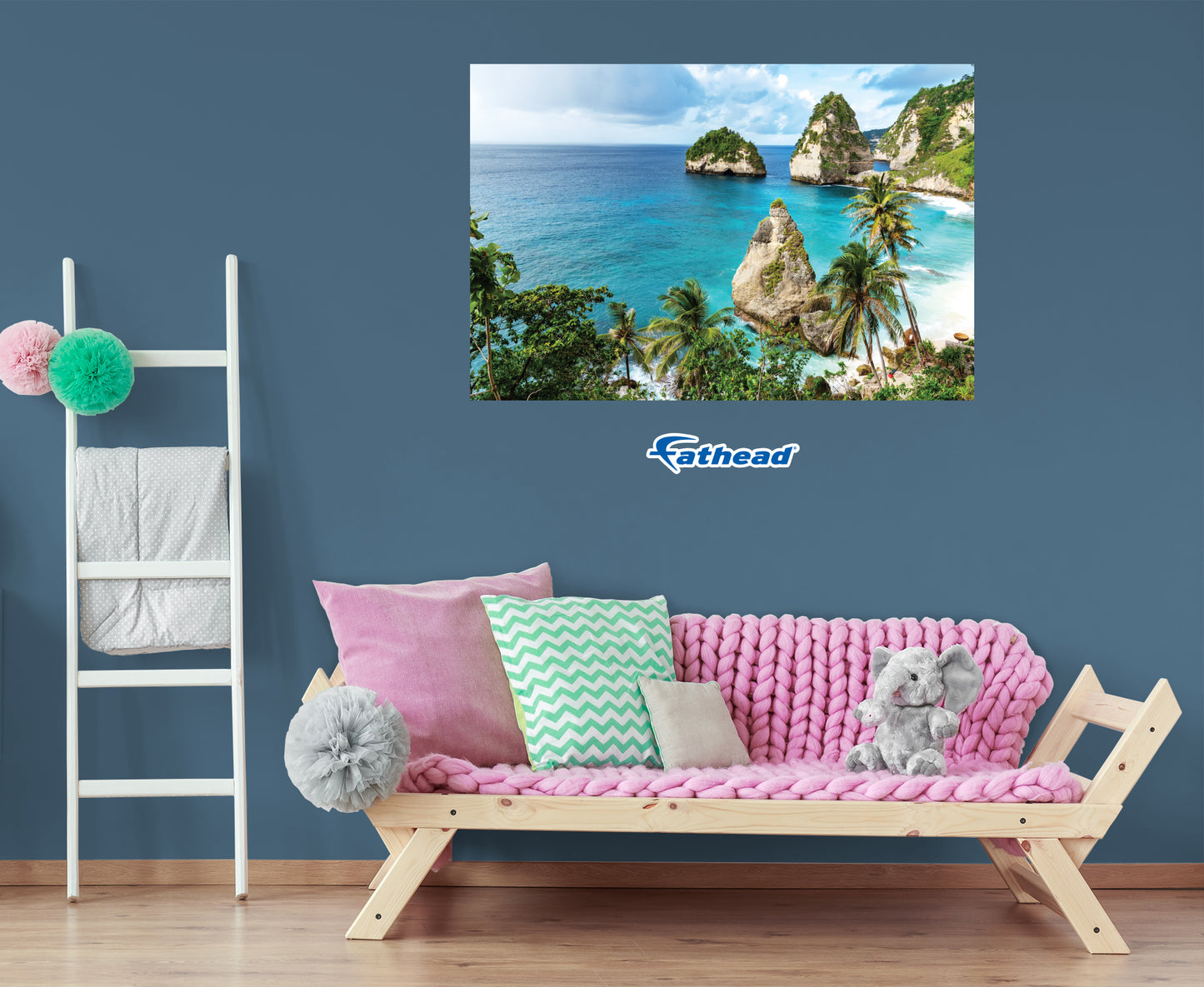 Generic Scenery: Tropical Island Realistic Poster        -   Removable     Adhesive Decal
