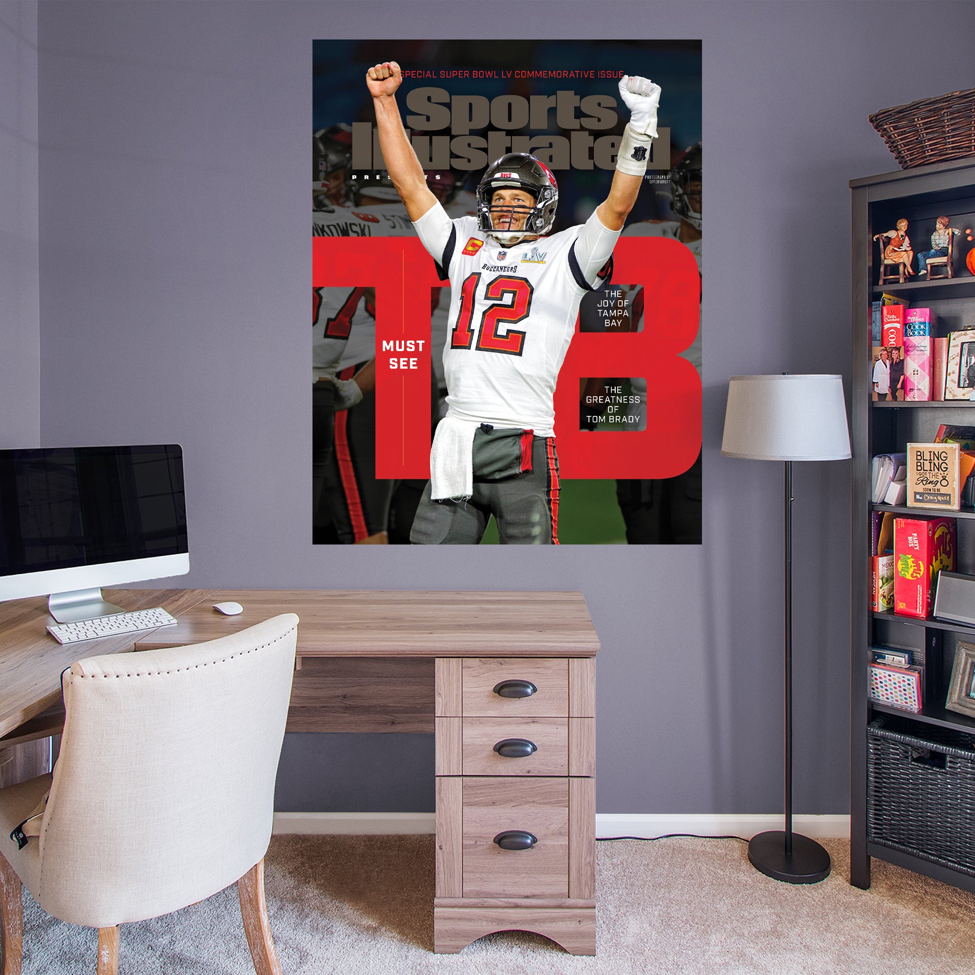 Tampa Bay Bucs Tom Brady Super Bowl LV Commemorative Issue Cover Canvas  Print / Canvas Art by Sports Illustrated - Sports Illustrated Covers