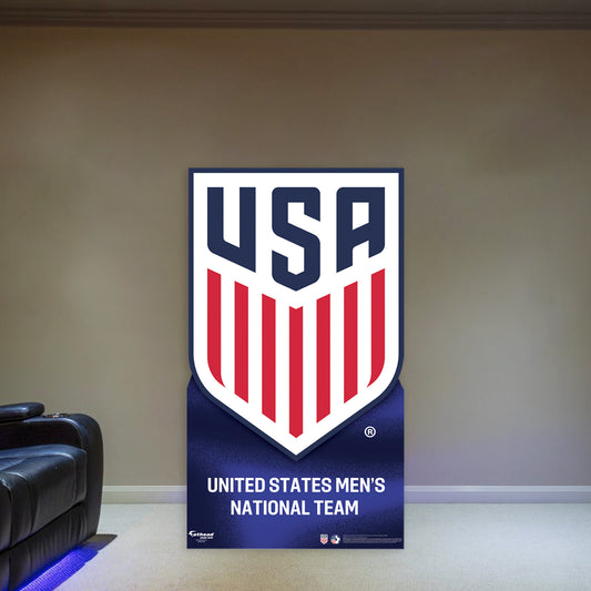 Logo  Life-Size   Foam Core Cutout  - Officially Licensed USMNT    Stand Out