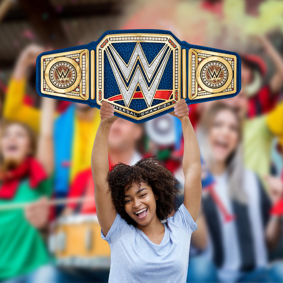 Universal Title - Big Head - Official WWE - WWE - Foam Core Cutout