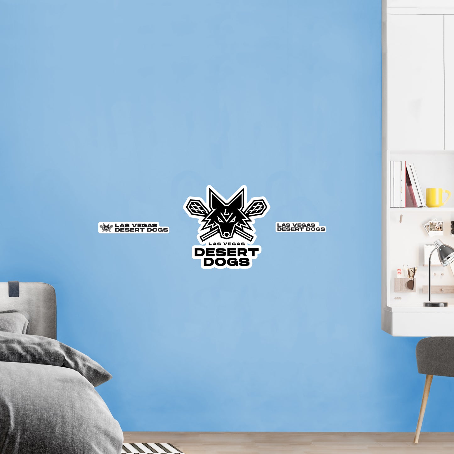 Las Vegas Desert Dogs:   Logo        - Officially Licensed NLL Removable     Adhesive Decal