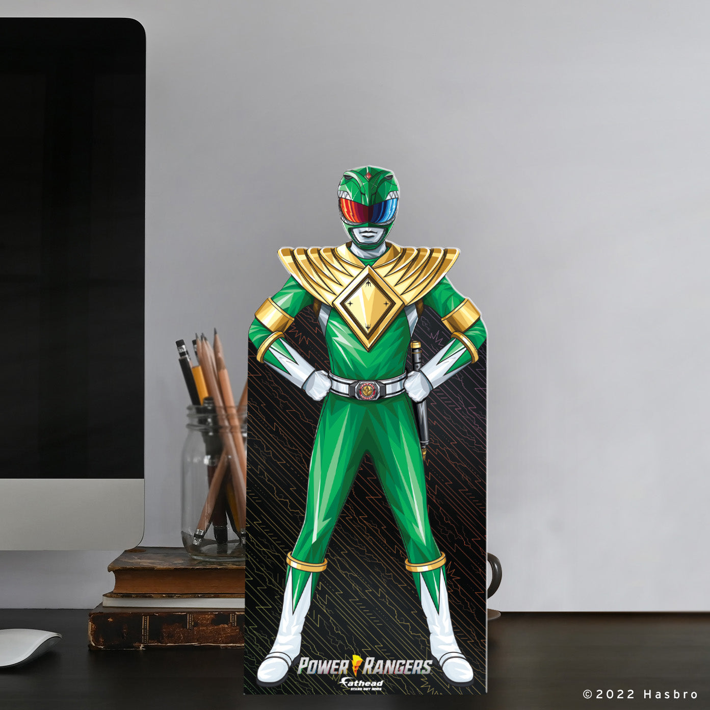 Power Rangers: Green Ranger Mini Cardstock Cutout - Officially Licensed Hasbro Stand Out