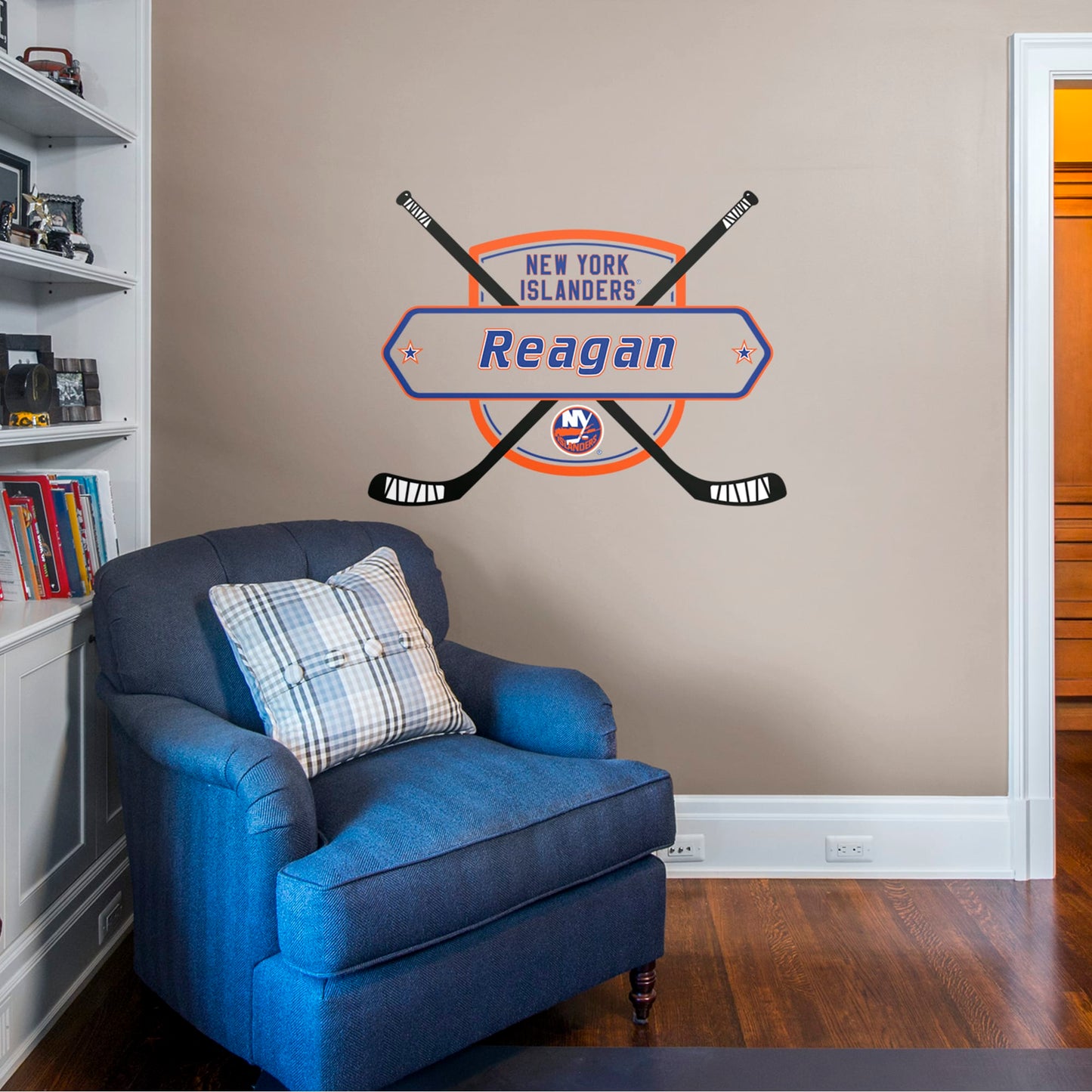 New York Islanders: Personalized Name - Officially Licensed NHL Transfer Decal