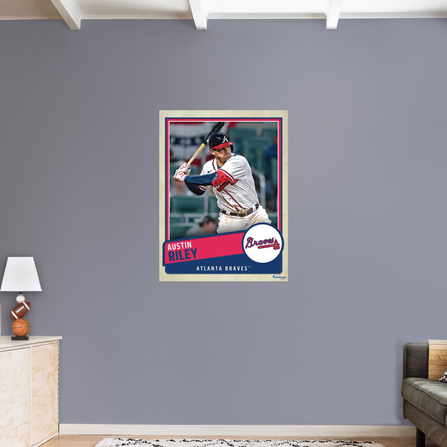 Ronald Acuna Jr Poster Canvas Frame Kids Wall Decor Baseball 