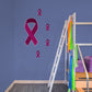X-Large Myeloma Cancer Ribbon  + 4 Decals (18"W x 38.5"H)