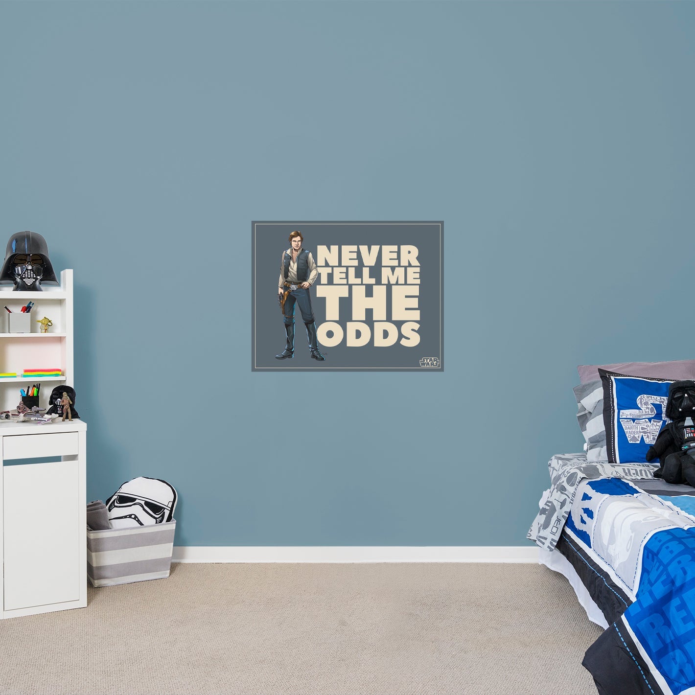 Han Solo The Odds Quote Poster - Officially Licensed Star Wars Removable Adhesive Decal