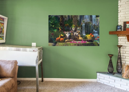 Madagascar:  Lemurs Mural        - Officially Licensed NBC Universal Removable Wall   Adhesive Decal