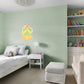 Nursery: Nursery Green Wings Icon        -   Removable     Adhesive Decal
