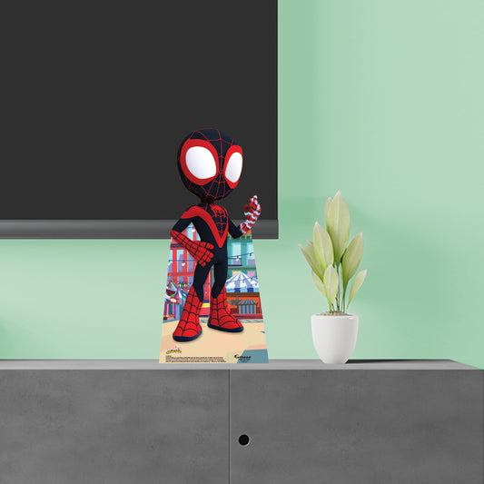 Spidey and his Amazing Friends: Miles Morales Mini   Cardstock Cutout  - Officially Licensed Marvel    Stand Out