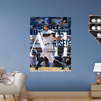 New York Yankees: Aaron Judge May 2017 Sports Illustrated Cover        - Officially Licensed MLB Removable     Adhesive Decal