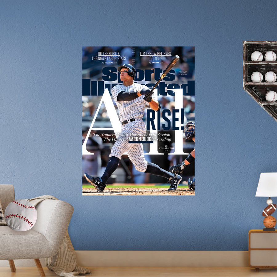 Aaron Judge - May 2017 Sports Illustrated Cover - Peel & Stick Poster - Official MLB - New York Yankees - Reusable Vinyl Wall Decal