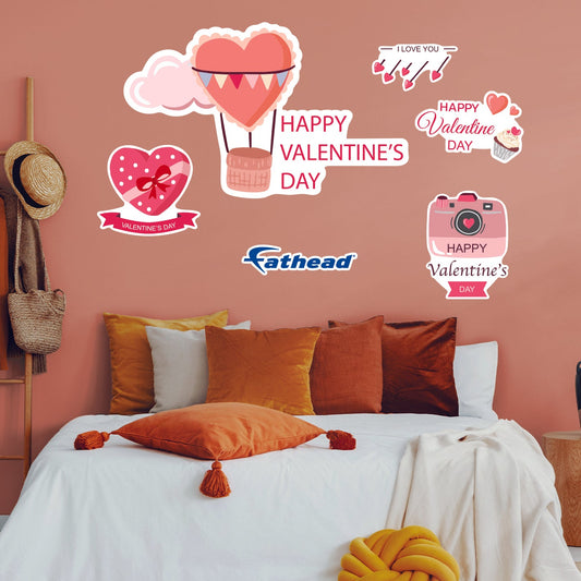 Valentine's Day: Love Message Icon - Removable Adhesive Decal