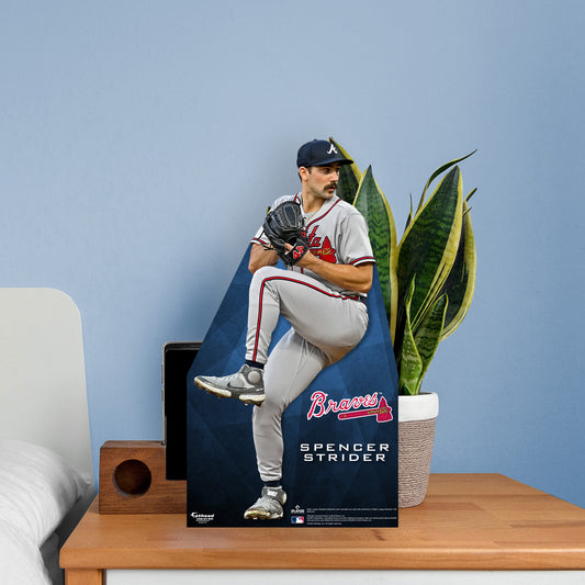 Atlanta Braves: Spencer Strider 2022  Mini   Cardstock Cutout  - Officially Licensed MLB    Stand Out