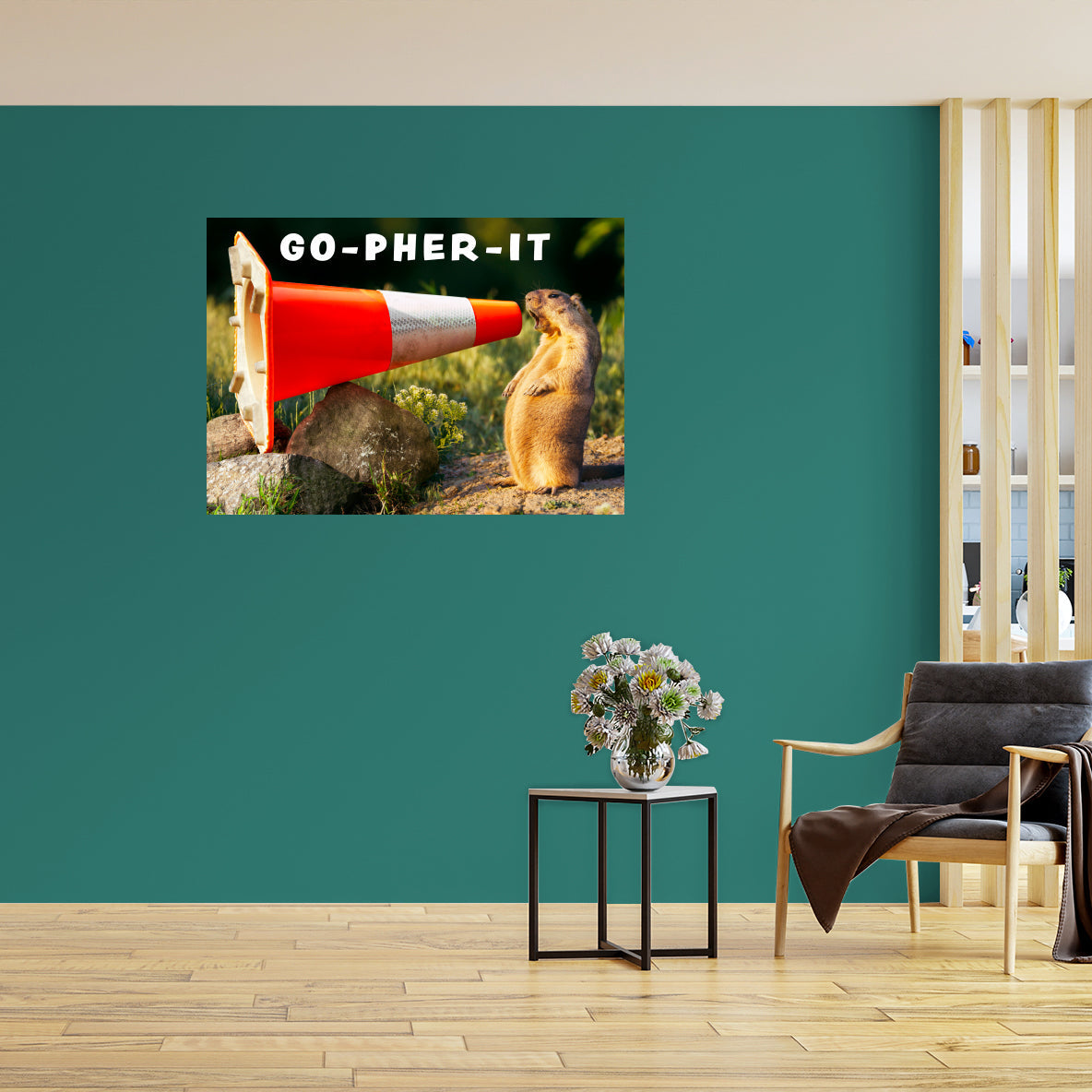Avanti Press: Go-Pher It Mural - Removable Adhesive Decal