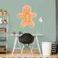 Christmas: Cute Gingerbread Icon - Removable Adhesive Decal