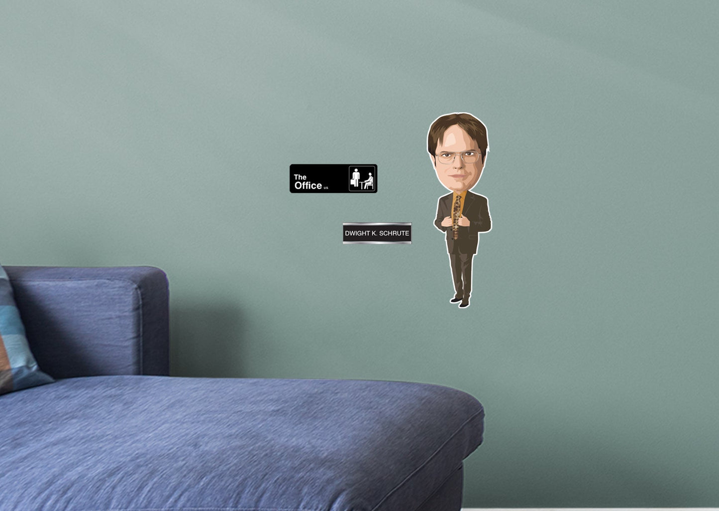 The Office Dwight RealBig        - Officially Licensed NBC Universal Removable Wall   Adhesive Decal