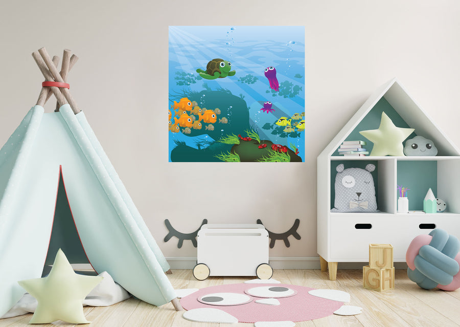 Nursery:  Turtle        -   Removable Wall   Adhesive Decal