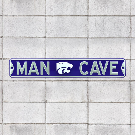 Kansas State Wildcats: Man Cave - Officially Licensed Metal Street Sign