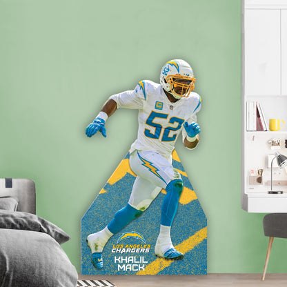 Los Angeles Chargers: Khalil Mack Life-Size Foam Core Cutout - Officially Licensed NFL Stand Out