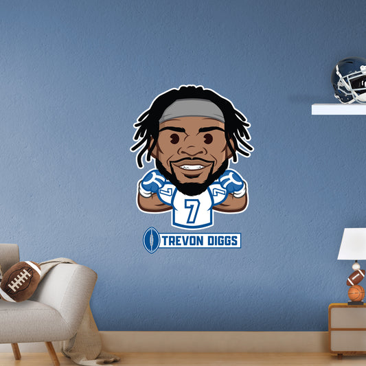 Dallas Cowboys: Trevon Diggs  Emoji        - Officially Licensed NFLPA Removable     Adhesive Decal
