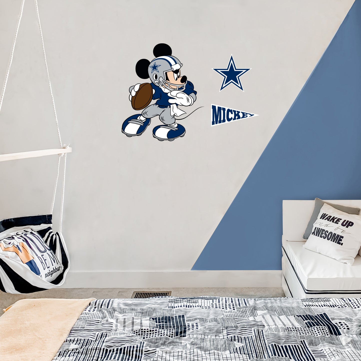 Dallas Cowboys: Mickey Mouse         - Officially Licensed NFL Removable     Adhesive Decal