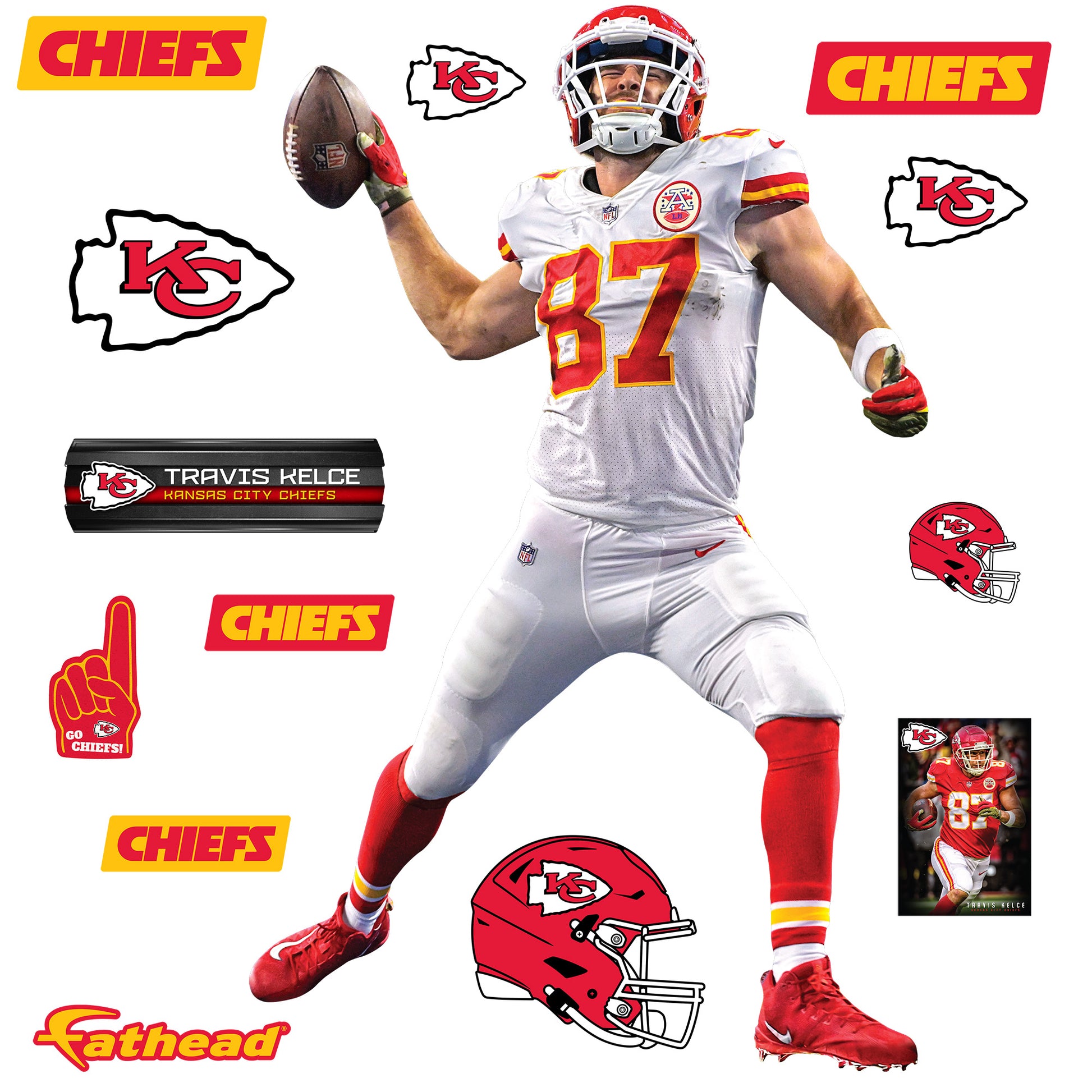 Kansas City Chiefs: Travis Kelce 2022 Spike - Officially Licensed