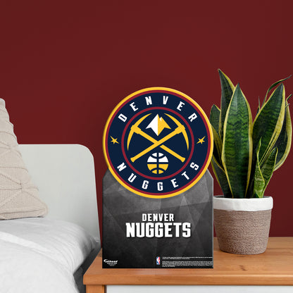 Denver Nuggets:   Logo  Mini   Cardstock Cutout  - Officially Licensed NBA    Stand Out