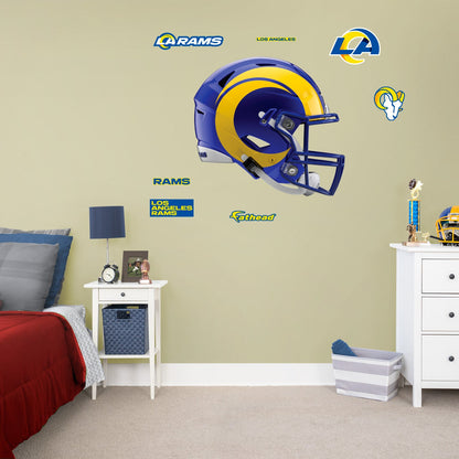 Los Angeles Rams: Helmet - Officially Licensed NFL Removable Adhesive Decal