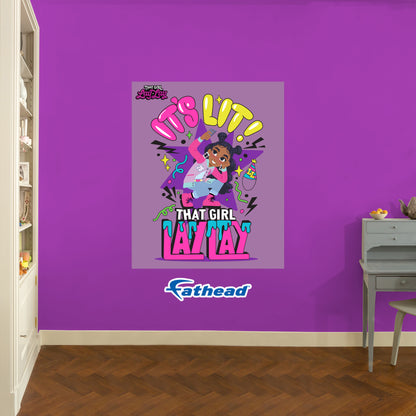 That Girl Lay Lay:  It's Lit Poster        - Officially Licensed Nickelodeon Removable     Adhesive Decal