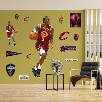 Cleveland Cavaliers: Caris LeVert 2022        - Officially Licensed NBA Removable     Adhesive Decal