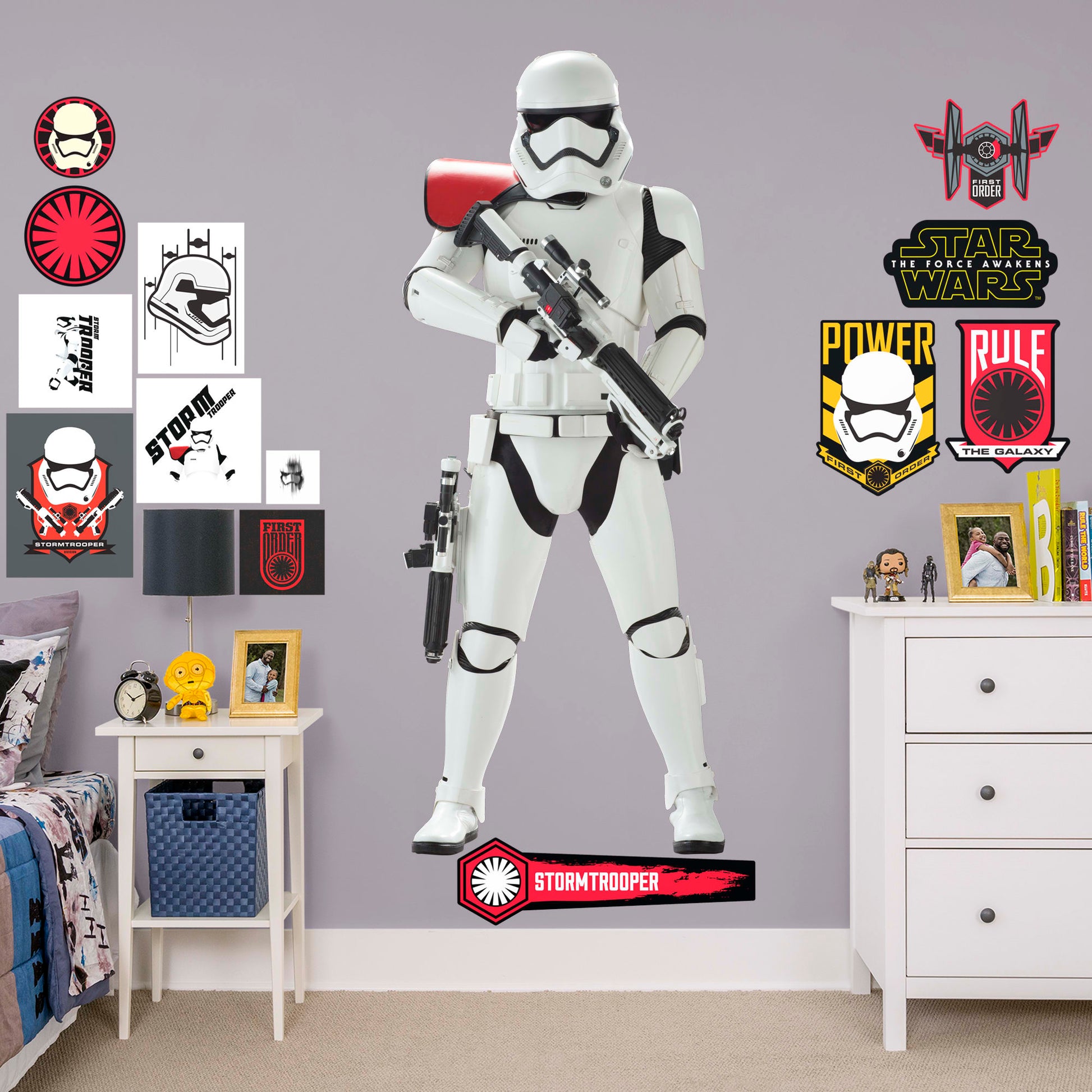 Life-Size Character + 13 Decals (31"W x 78"H)