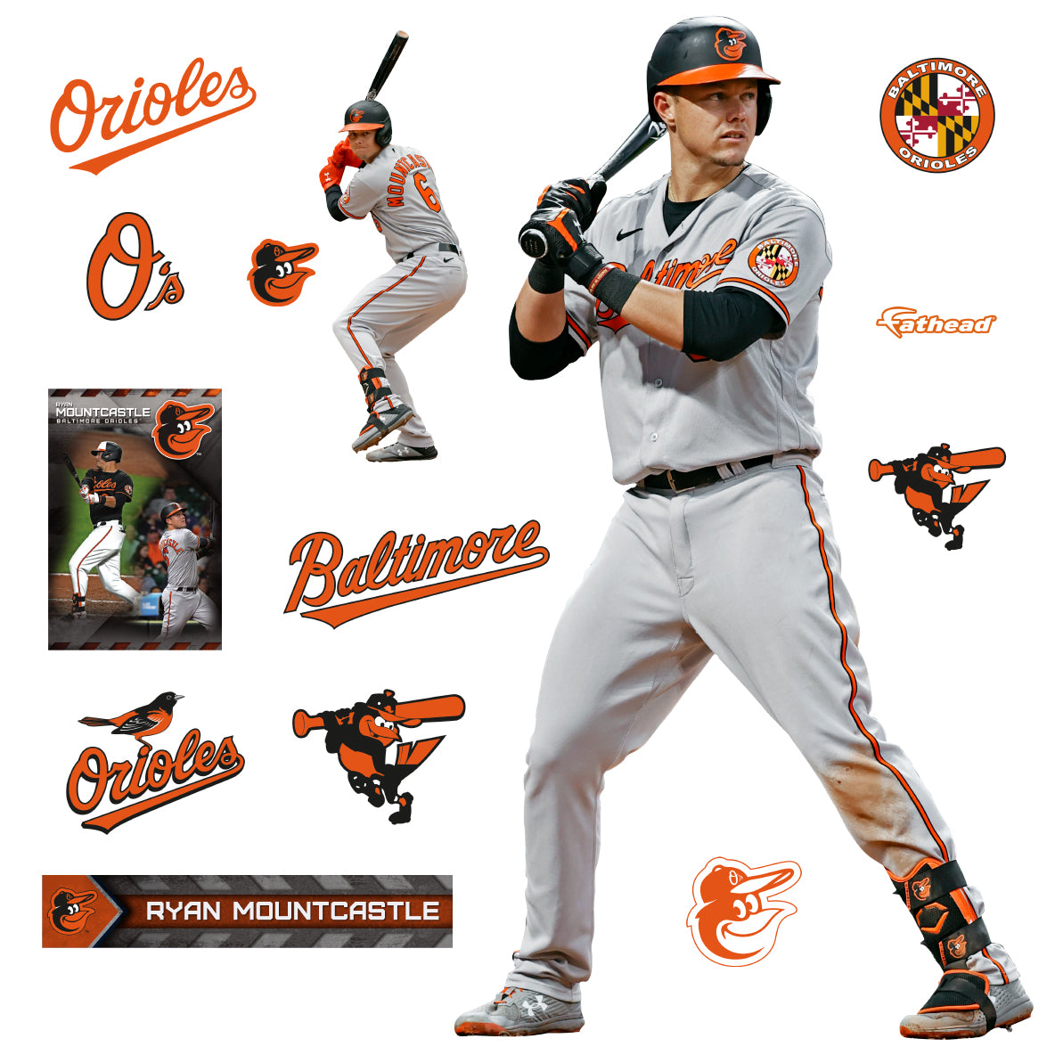 Baltimore Orioles: Ryan Mountcastle 2021 - Officially Licensed MLB  Removable Adhesive Decal