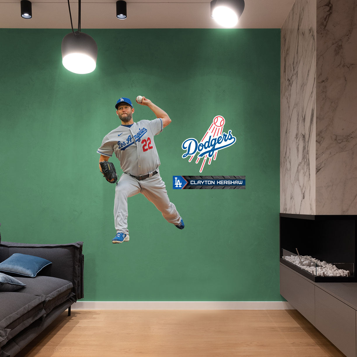 Los Angeles Dodgers: Clayton Kershaw - Officially Licensed MLB Removable Adhesive Decal