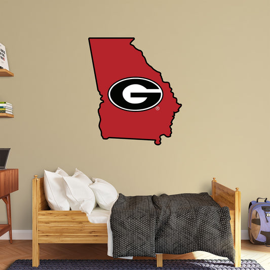 Georgia Bulldogs: State of Georgia - Officially Licensed Removable Wall Decal